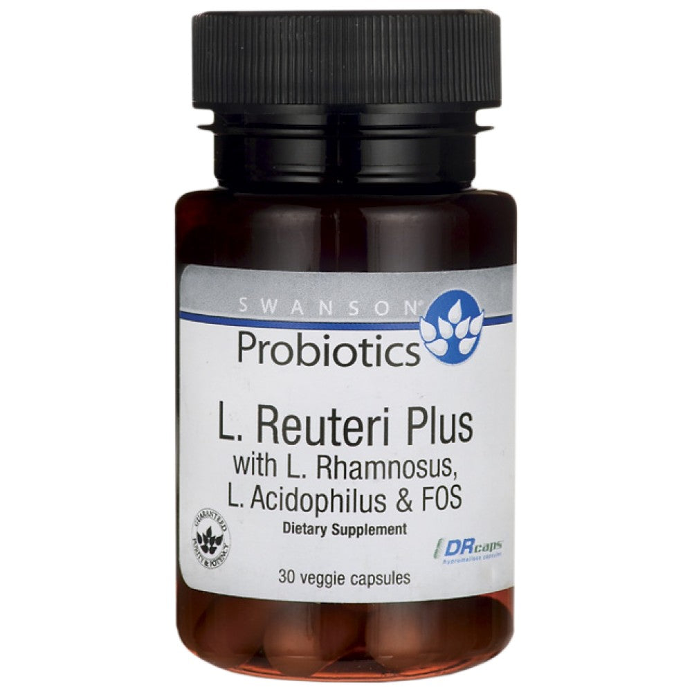 L. Reuteri Plus z L. ramnosus, L. acidophilus in fos 30 kapsul