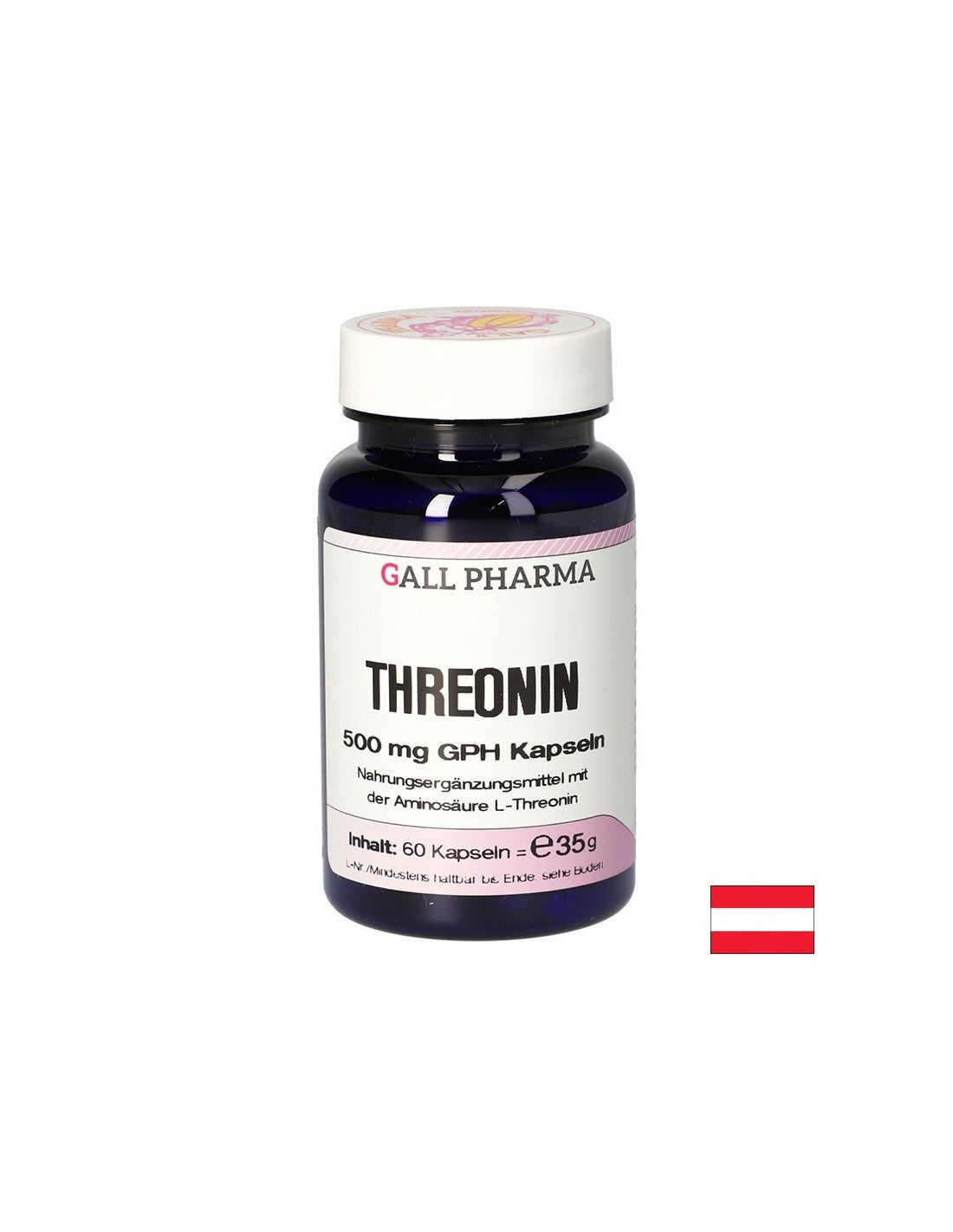 Nega kosti in mišic - L -Threonin (treonin), 500 mg x 60 kapsul