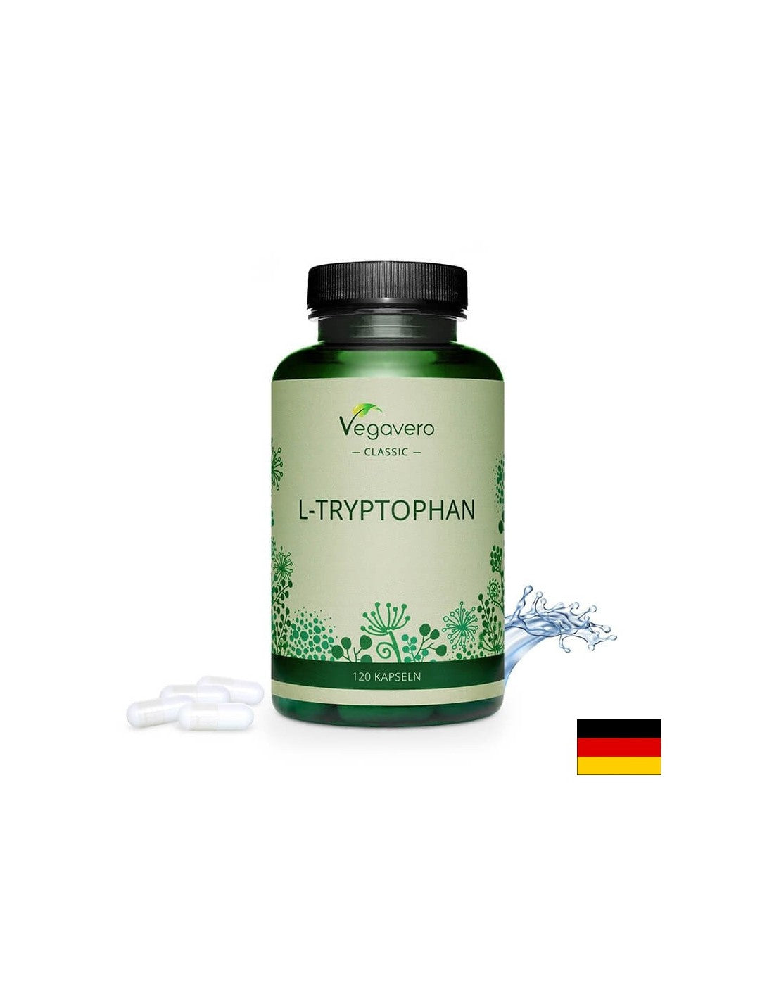 L-triptofan - L-triptofan, 120 kapsul <tc>Vegavero</tc>