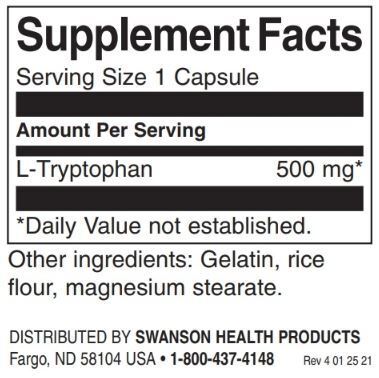 L -triptofan 500 mg / 60 Caps - 0