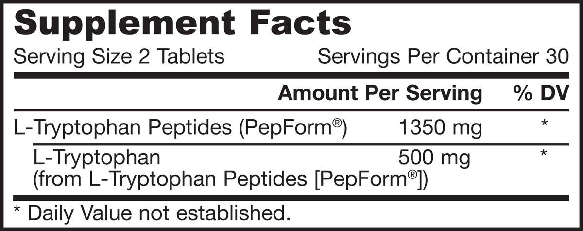L-triptofan peptid 60 tablet