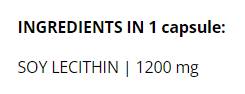 Lecithin | Sojina lecitin 1200 mg - 90 kapsul