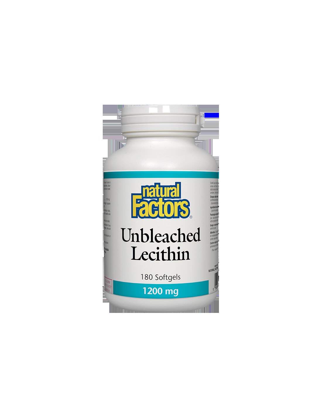 Nebeljeni lecitin 1200 mg x 180 mehkih kapsul <tc>Natural Factors</tc>