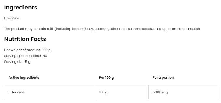 Levcin v prahu 200 gramov