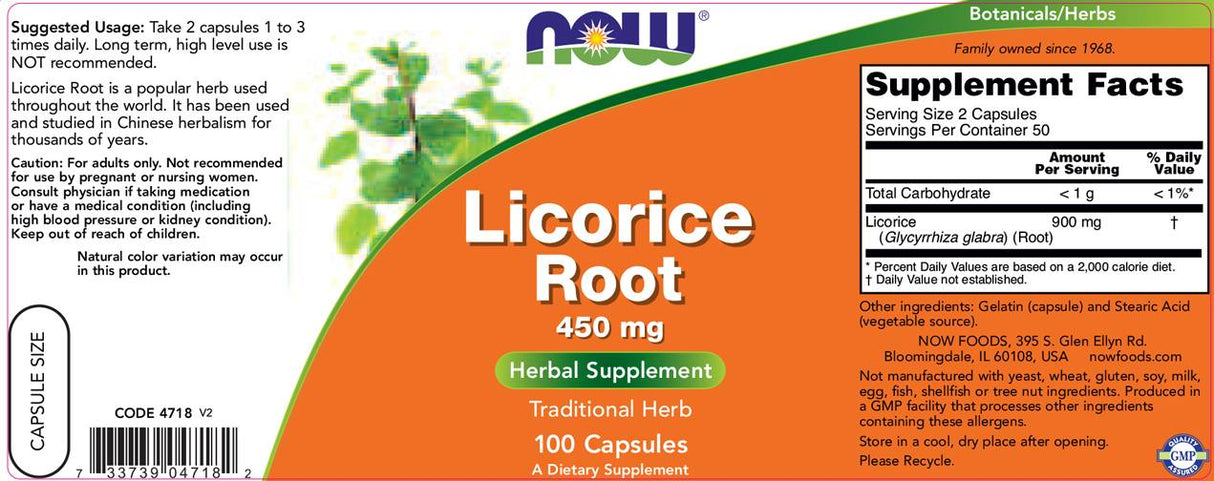 Licorice Root 450 mg - 100 kapsul