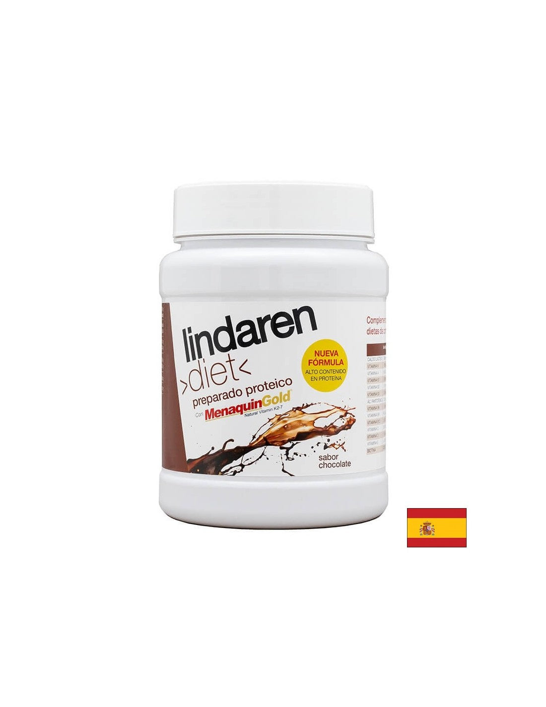 Za izčrpavanje diet za hujšanje - Lindaren - prehranska formula z beljakovinami, vitamini in kalcijevim prahom, 225 g s čokoladnim okusom