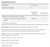 Lion's Mane 500 mg | Izdelana z gobami organske levine - 60 kapsul