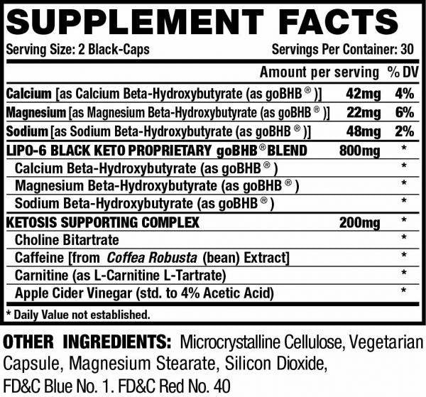 Lipo 6 črna / keto - 60 kapsul
