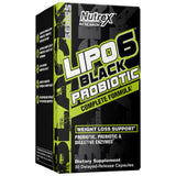 Lipo 6 Črni probiotik | Izpolnite formulo s prebiotičnimi + prebavnimi encimi - 30 kapsul