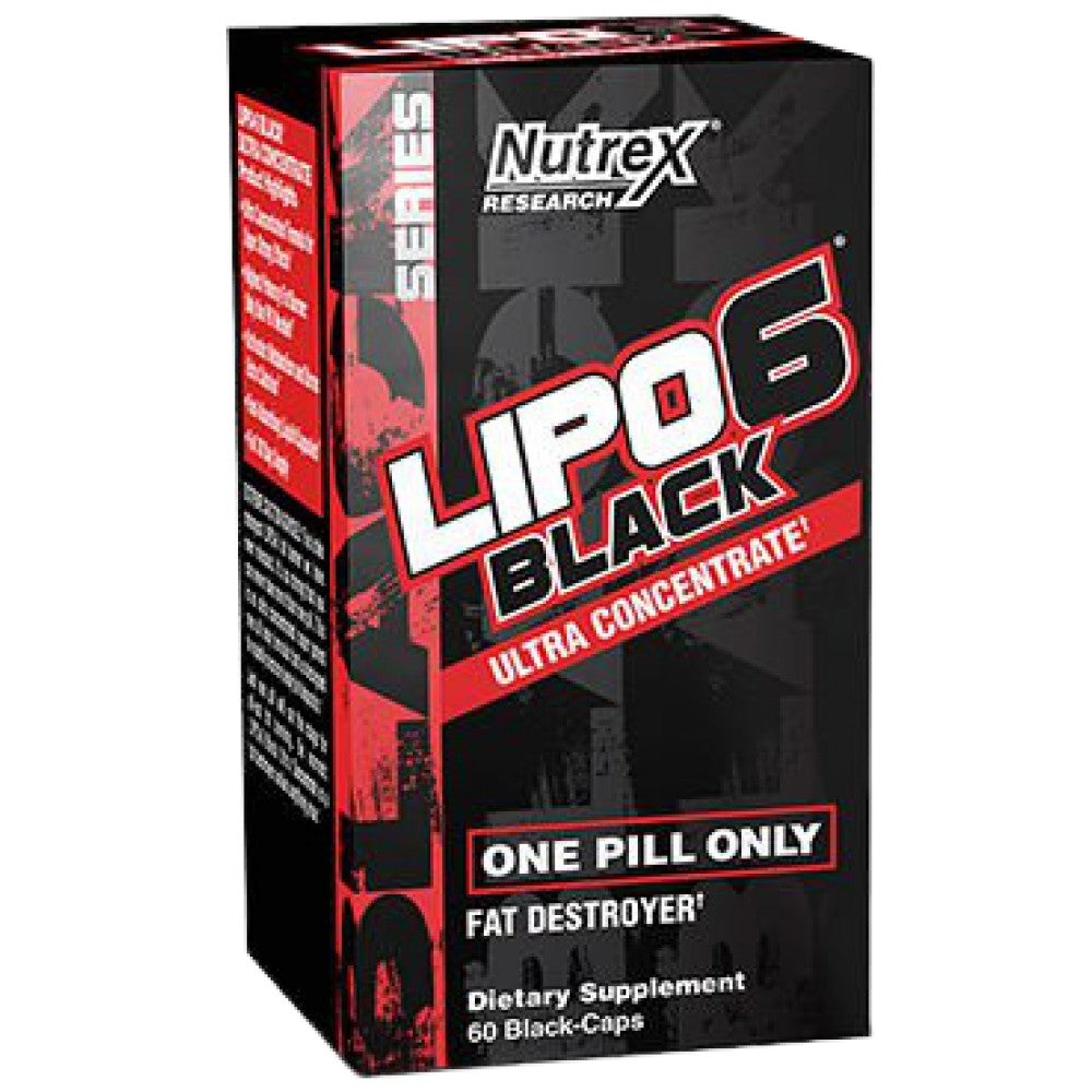 Lipo 6 Črni Ultra koncentrat | Ekstremna moč 60 kapsul
