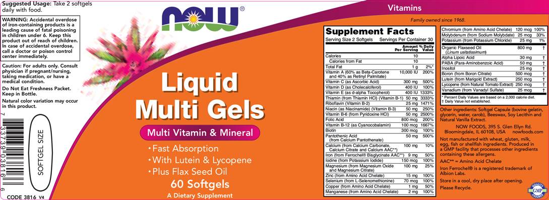 Tekoči več geli - 60 gel kapsul