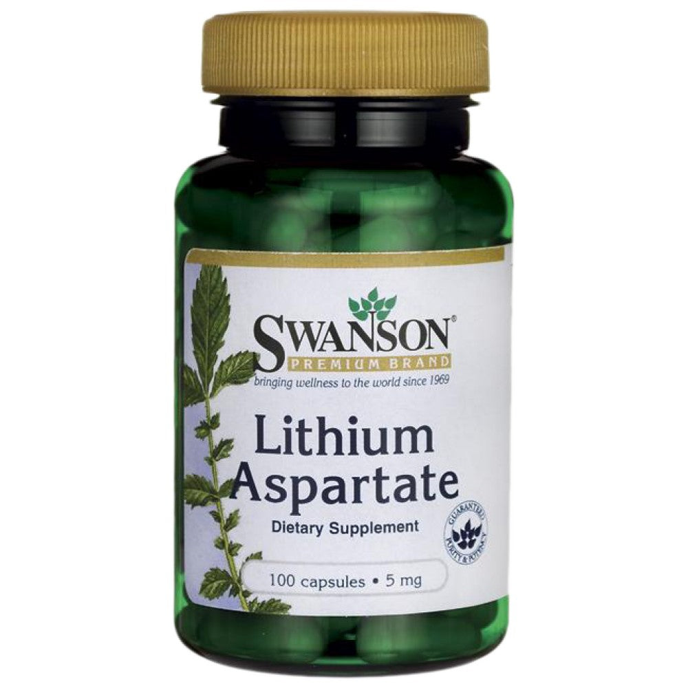 Litijev aspartat 5 mg 100 kapsul