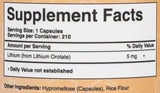 Litijev orotat 5 mg - 210 kapsul