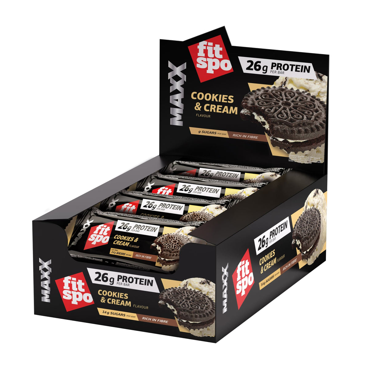 Maxx bar piškoti in smetana - 12 x 75 gramov