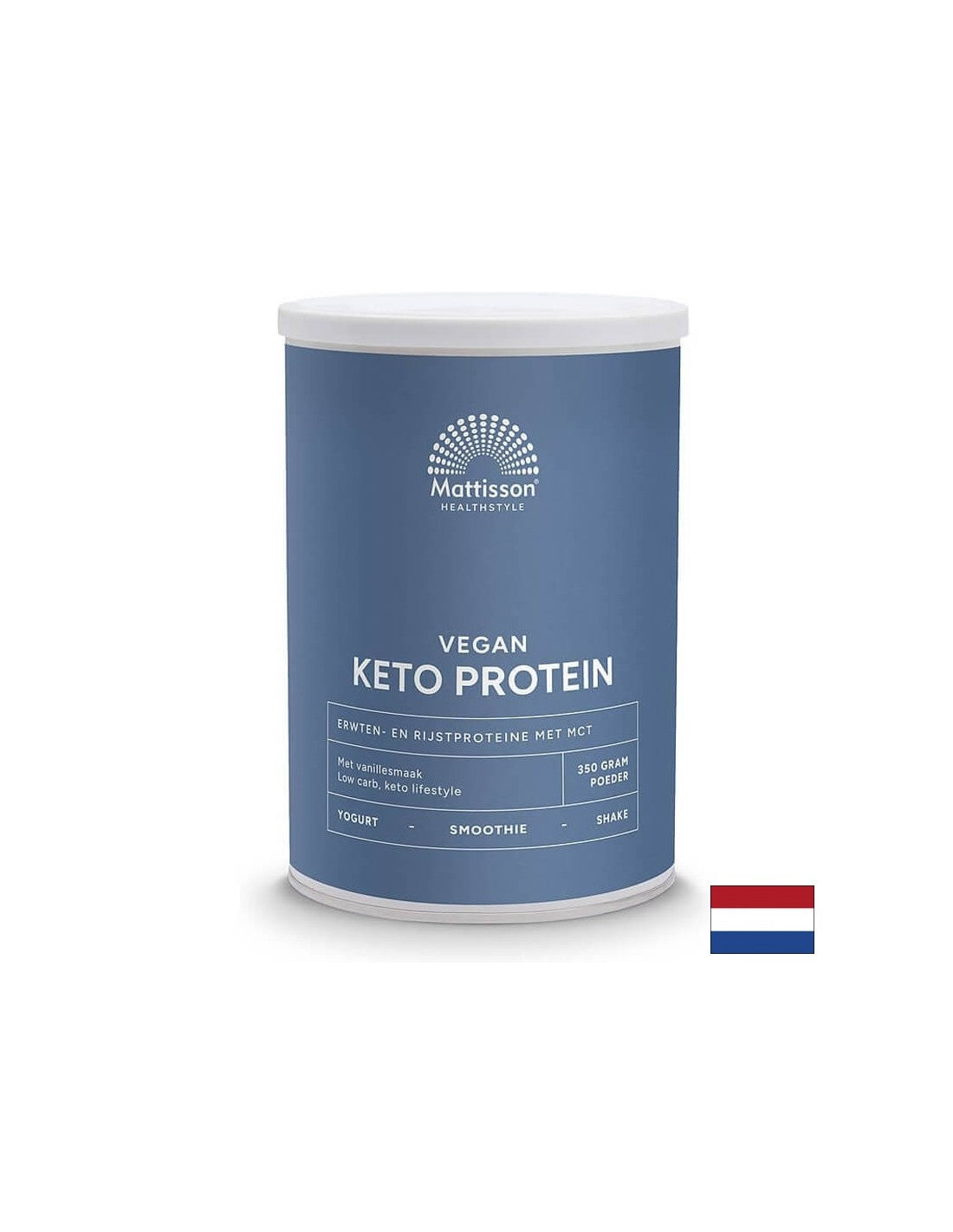 Veganski keto proteinski napitek – grah, riž, MCT, 350 g prahu <tc>Mattisson Healthstyle</tc>