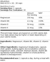 Mag-vit d3 + k2 30 kapsul