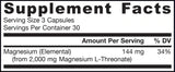 Magmind | Magnezij L-Threonate Magtein® 90 kapsuli