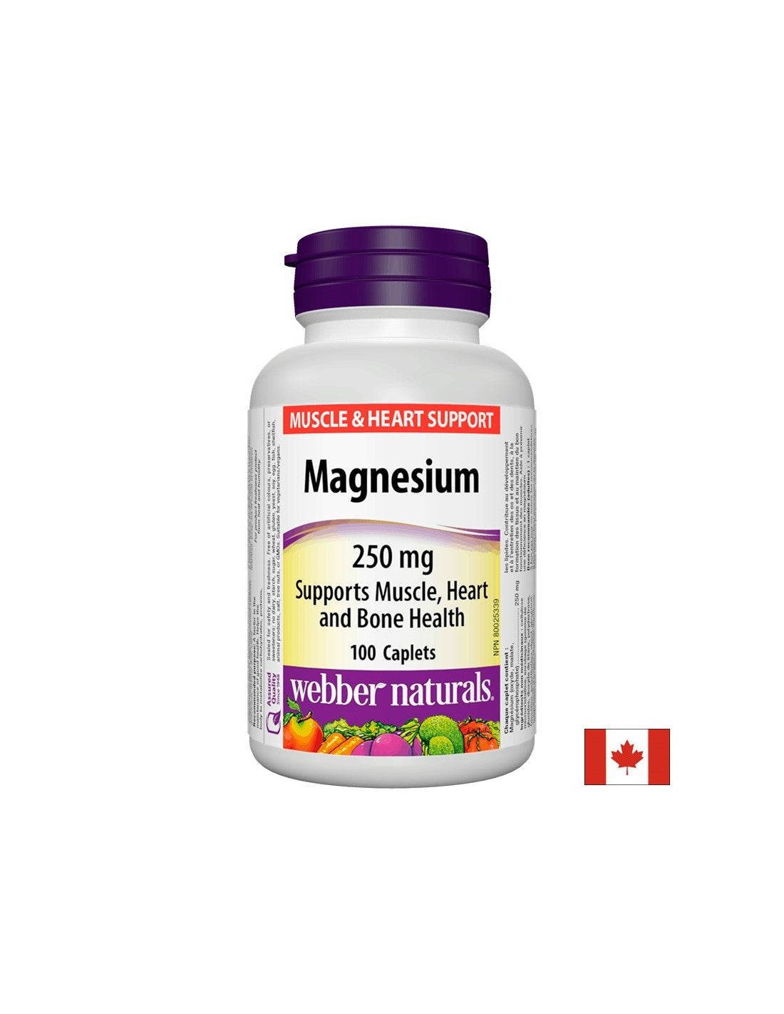 Magnezij 250 mg x 100 kapsul <tc>Webber Naturals</tc>