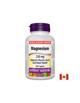 Magnezij 250 mg x 100 kapsul <tc>Webber Naturals</tc>