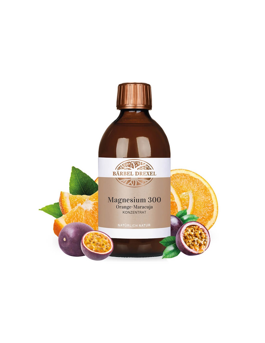 Magnesium 300 Orange-Maracuja Konzentrat / Magnezijev koncentrat (okus pomaranče in pasijonke), 300 ml <tc>Bärbel Drexel</tc>