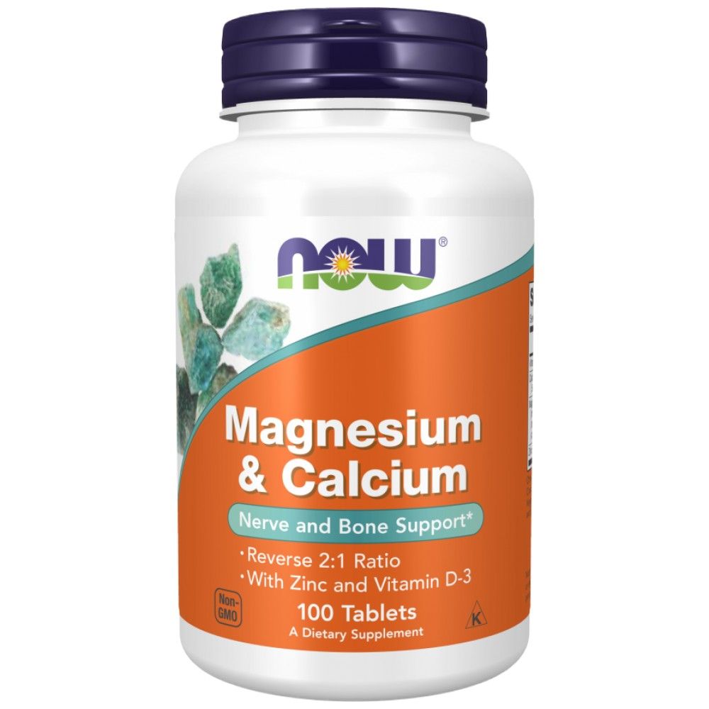 Magnezij in kalcij | z vitaminom D3 in L -Optizinc - 100 tablet