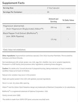Magnezijev glicinat z bioperinom® - 180 kapsul