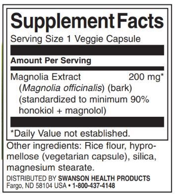 Magnolia ekstrakt 200 mg | Standardizirano - 30 kapsul