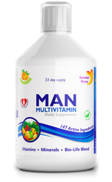 Man Multivitamini za moške s kolagenom 1497 mg - 147 aktivnih sestavin /500 ml /
