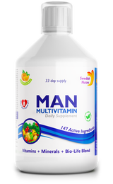 Man Multivitamini za moške s kolagenom 1497 mg - 147 aktivnih sestavin /500 ml /