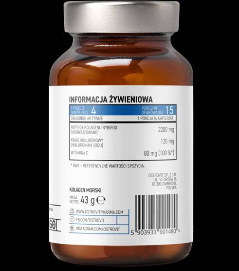 Morski kolagen 550 mg 60 kapsul