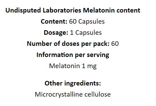 Melatonin 1 mg - 60 kapsul