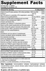 Moška multivitaminska dodatna moč - 60 tablet