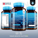 Moški multivitamini in minerali 180 veganskih tablet
