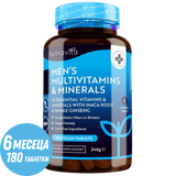Moški multivitamini in minerali 180 veganskih tablet