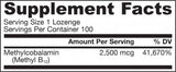 Metil B -12 2500 mcg - 100 podjezičnih tablet