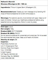 Miaroma WheatGerm olje - 100 ml