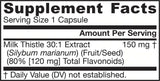 Mlek Thistle 150 mg | Standardizirani 30: 1 ekstrakt - 100 kapsul