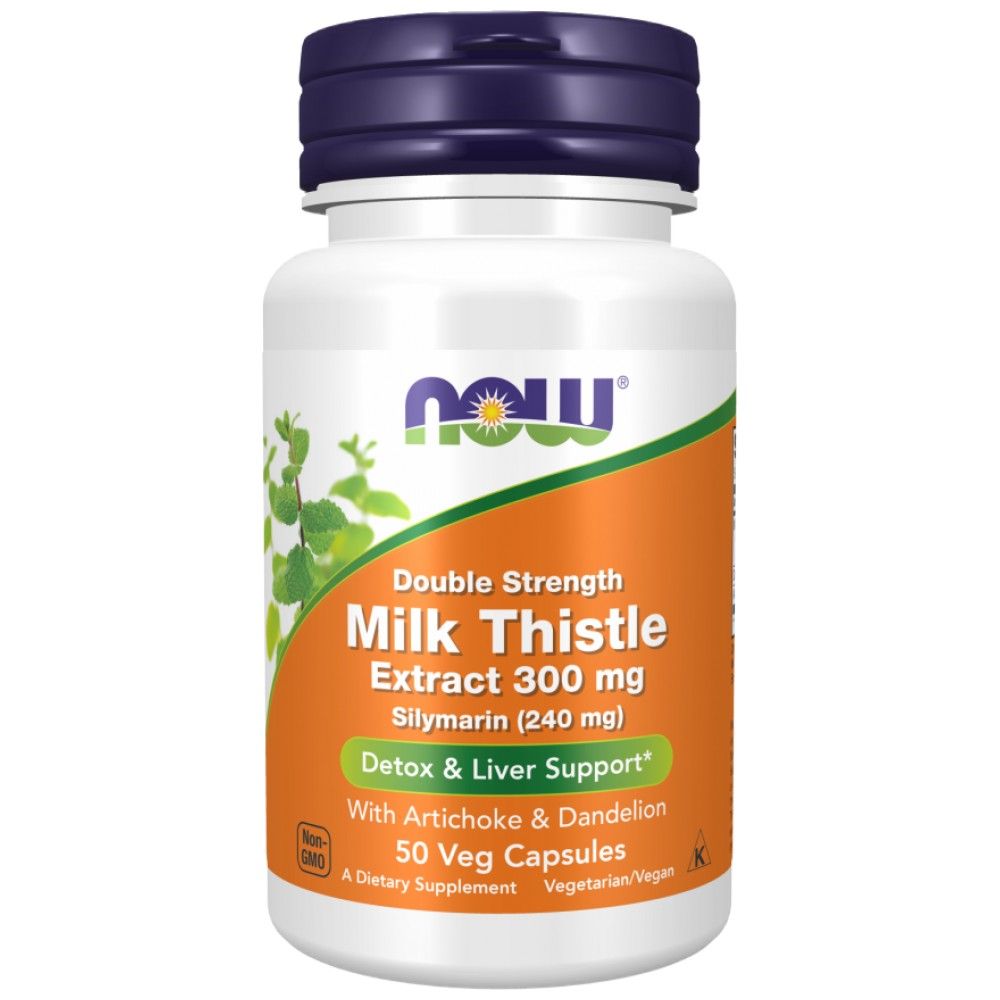 Milk Thistle - ekstrakt silimarina | Dvojna moč z artičoko in drevesom - 50 kapsul