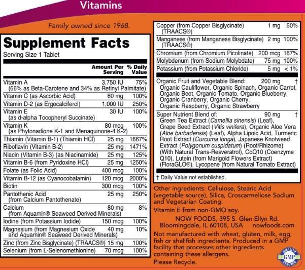 Multifood Multivitamin - 90 tablet
