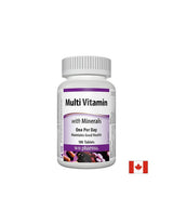 Multi Vitamin with Minerals - Multivitamini + minerali, 100 tablet <tc>Webber Naturals</tc>