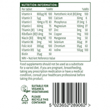 Multi-vitamini in minerali brez železa (več vitamini in minerali) 60 tablet Naturesaid