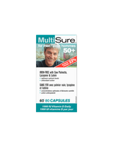 Multisure® Men 50+ / Multivitamini za moške 50+ (z luteinom, lycopenom in žago Palmetto), 80 kapsul