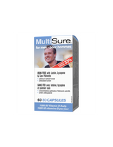 Multisure® Moški / multivitamini za moške (z luteinom, lycopenom in žago Palmetto), 80 kapsul