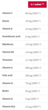 Multivitamin Sport Endurance | Šumeča - 20 topnih tablet