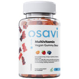 Multivitamin veganski gumijasti medved | Oranžna, malina, borovnica - 60 gumijastih bombonov