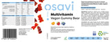 Multivitamin veganski gumijasti medved | Oranžna, malina, borovnica - 60 gumijastih bombonov