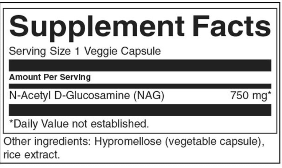 N-acetil D-glukozamin (NAG) 750 mg-60 kapsul
