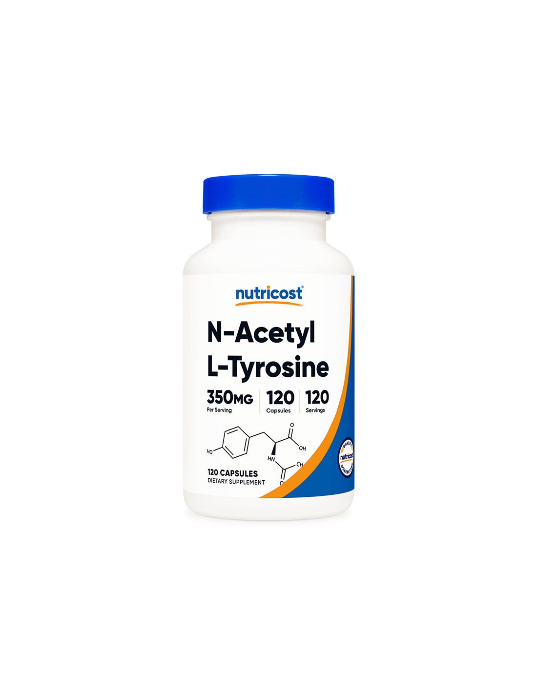 Živčna in možganska aktivnost - N-Acetil L-Tirozin, 120 kapsul <tc>Nutricost</tc>