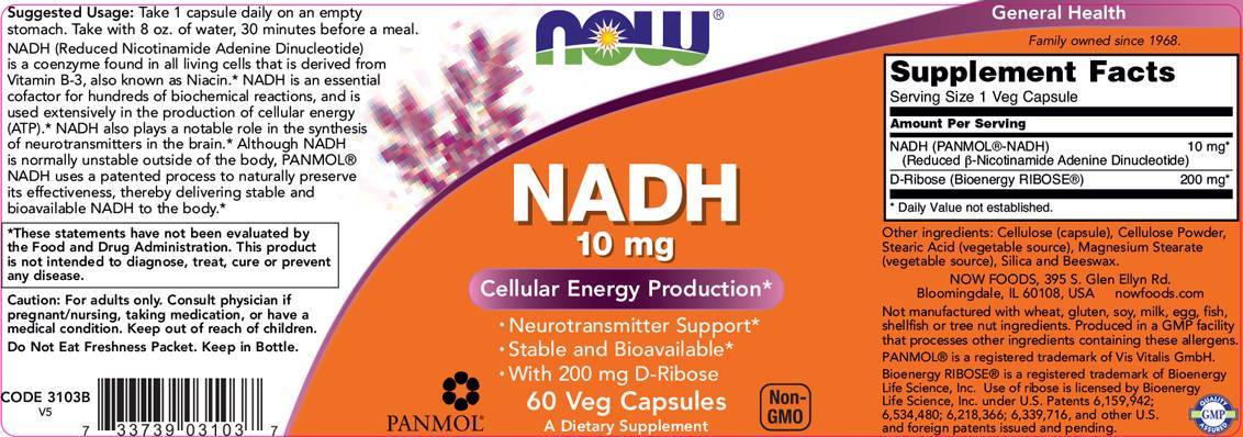 NADH 10 mg + 200 mg riboza [60 kapsul]