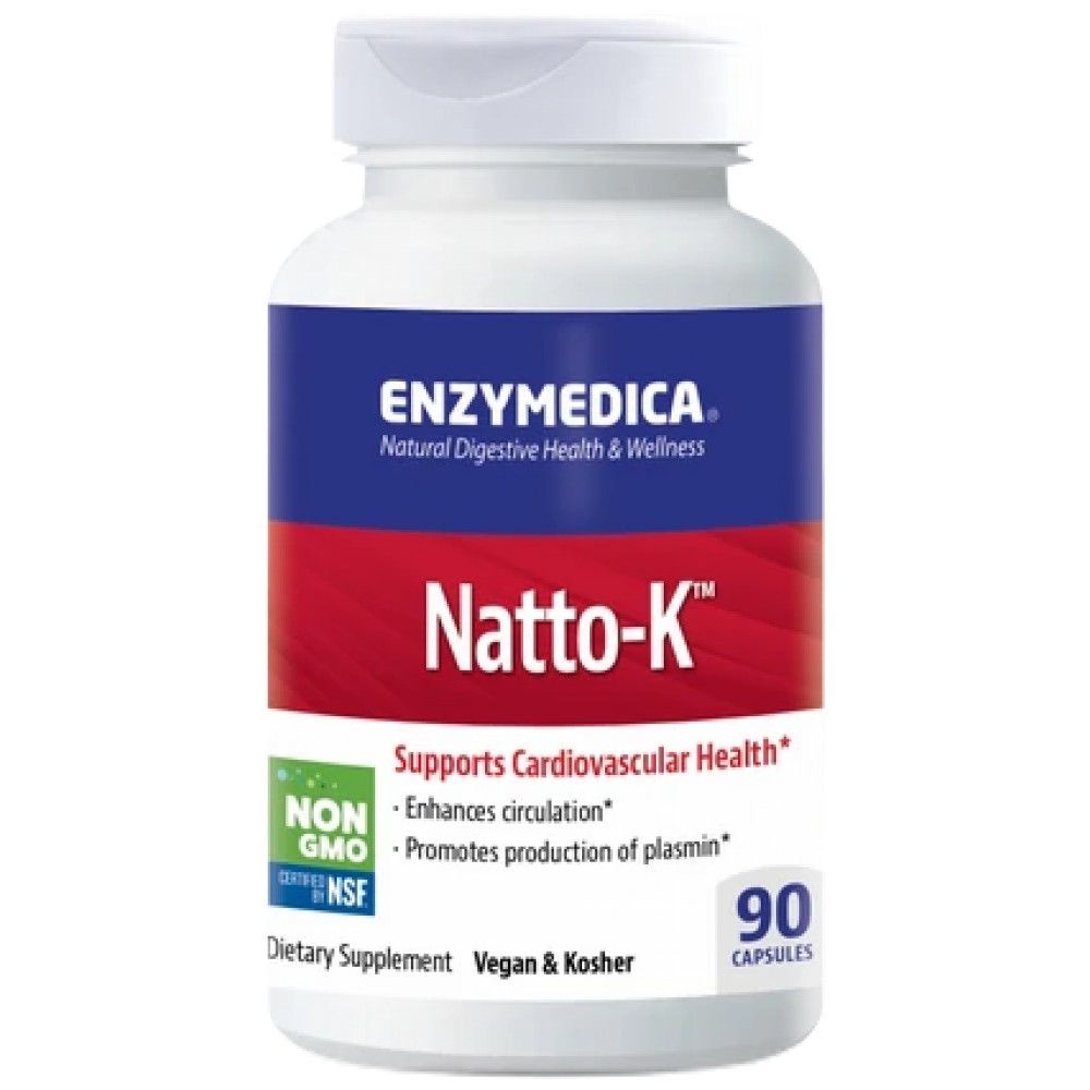 Natto-K | Nattokinaza z bromelain & encimi - 90 kapsul